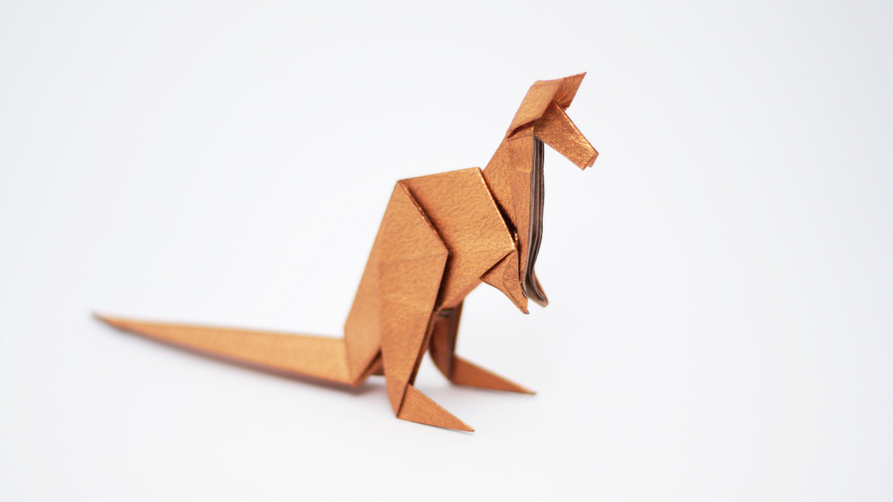 Origami Kangaroo Diagrams and Video Jo Nakashima