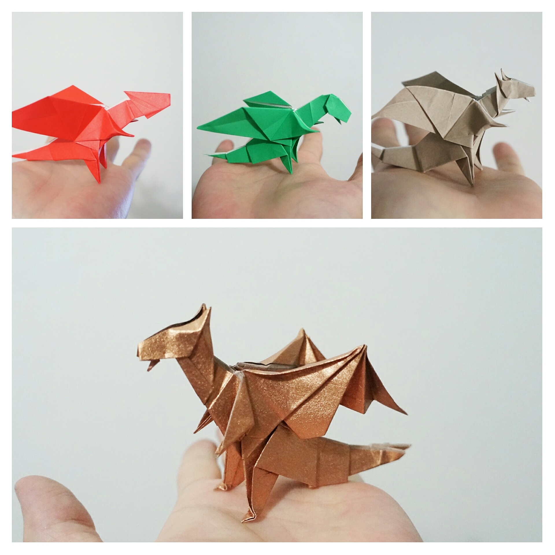 How To Make A Origami Chinese Dragon 8715