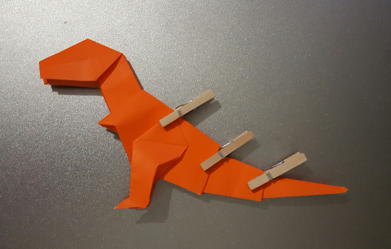 Origami T-Rex - Video and Diagrams - Jo Nakashima