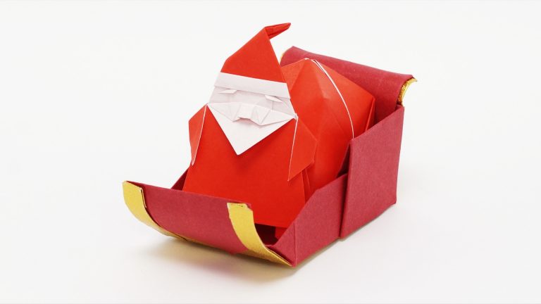 Origami Santa’s Sleigh