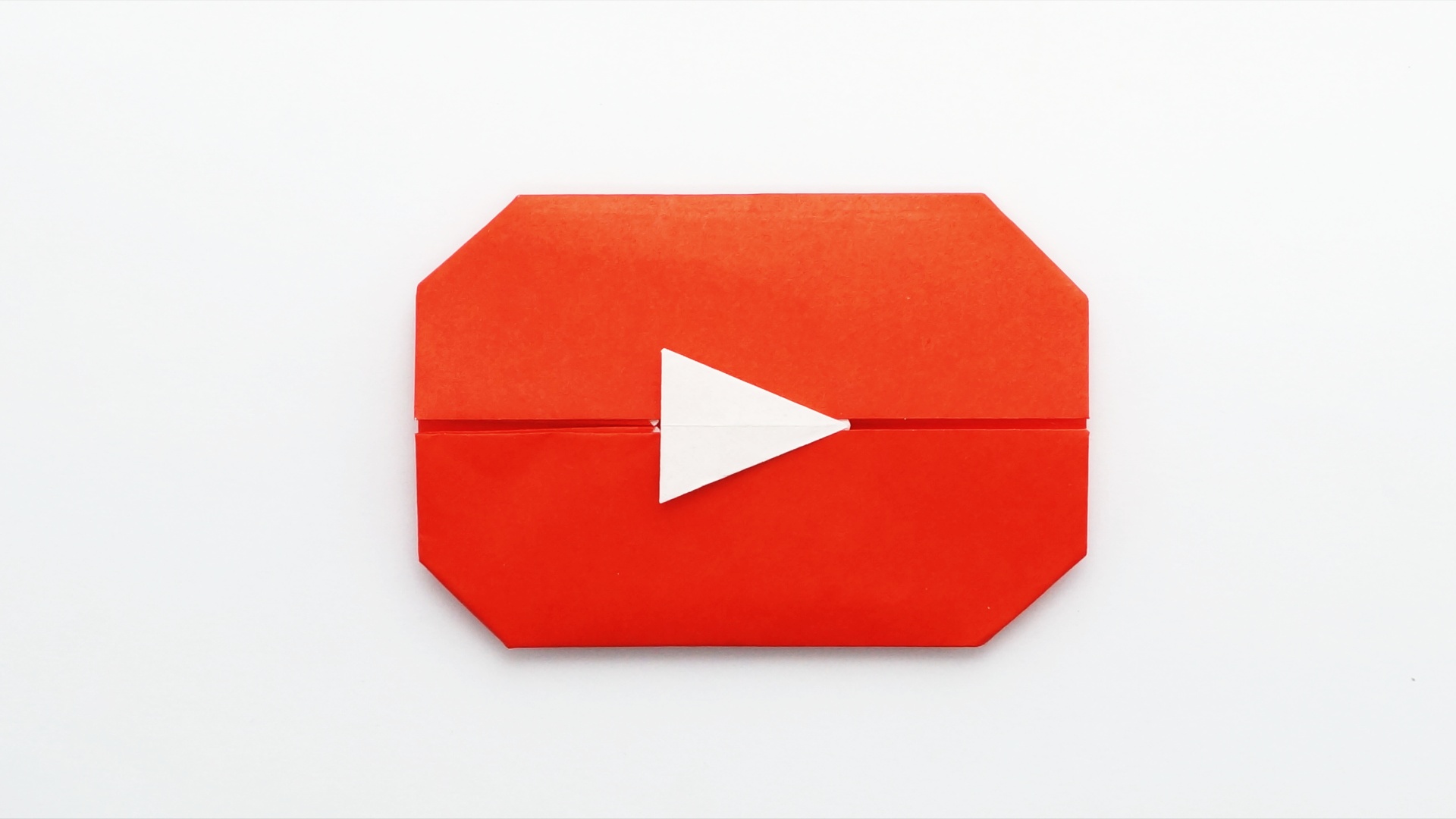 Origami YouTube Play Button