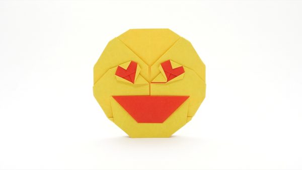 Origami Heart Eyes Emoji By Jo Nakashima