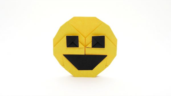 Origami Smiling Face Emoji By Jo Nakashima