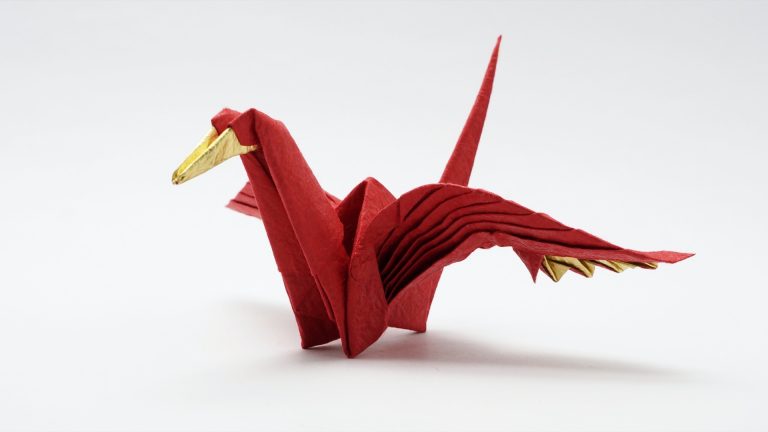 Origami Feathered Crane