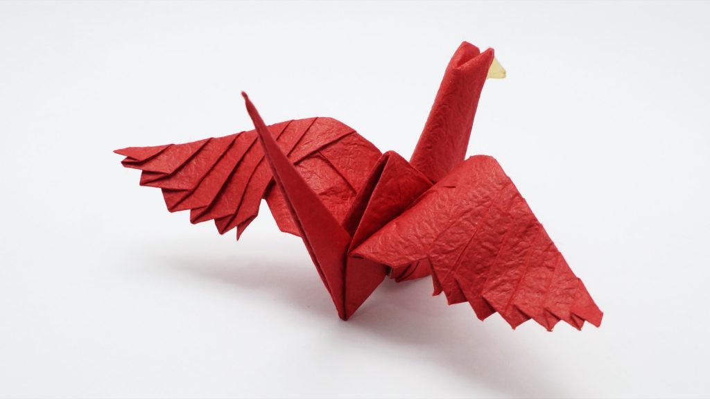 Origami Feathered Crane - Jo Nakashima