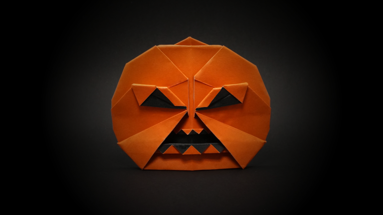 Origami Jack-O’-Lantern – Halloween