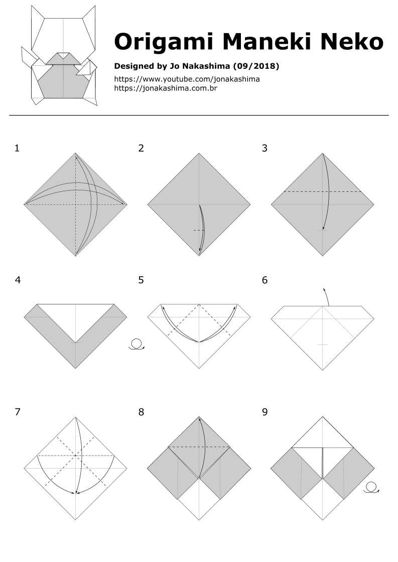 Origami Maneki Neko p1