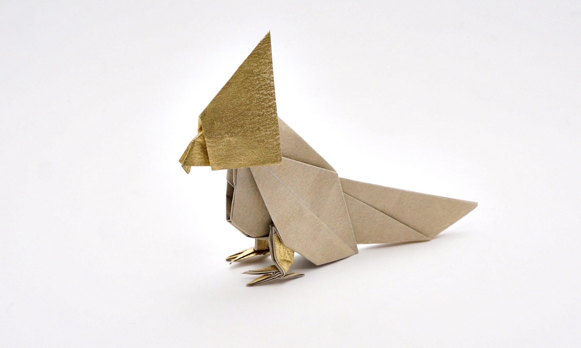 Origami Cockatiel by Jo Nakashima