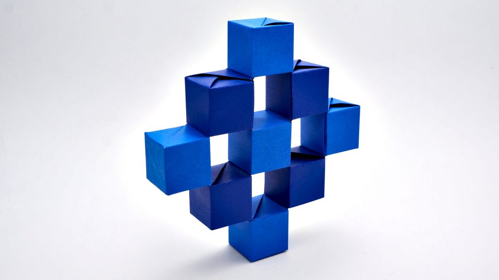 Origami Moving Cubes by Jo Nakashima