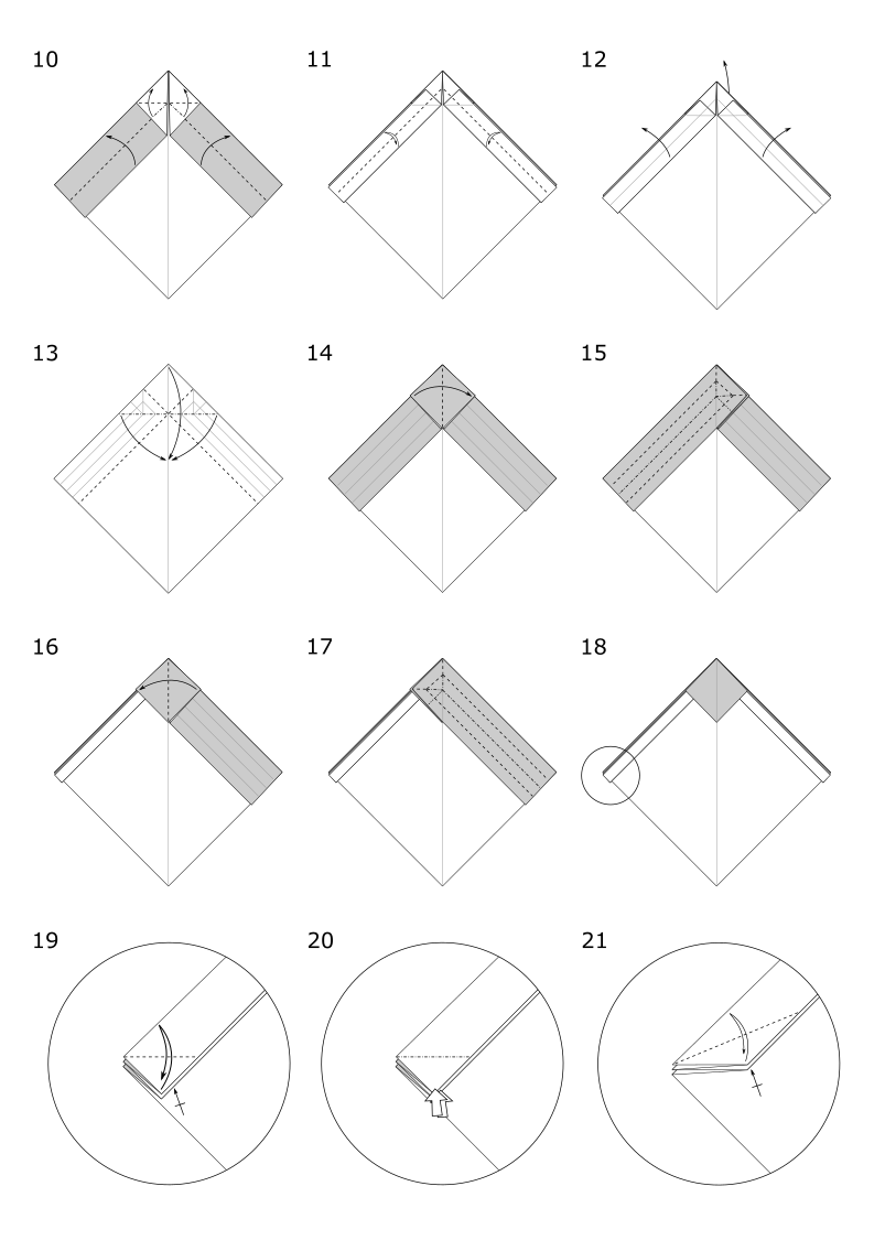 Origami Cockatiel diagrams  Page 2