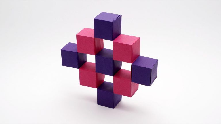 Origami Moving Cubes (seamless cubes version)