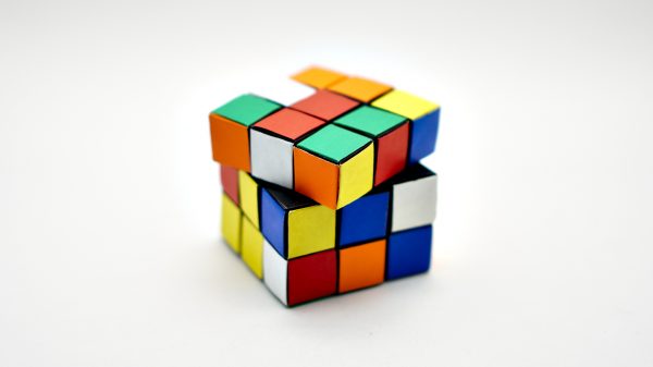 Origami Rubik's Cube by Jo Nakashima - "stickers" connected and magnets inside