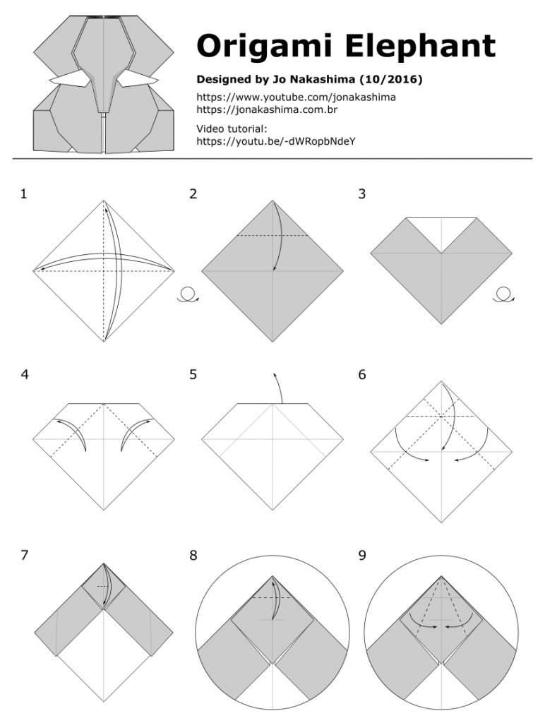 Origami Elephant - Jo Nakashima