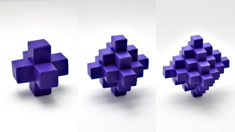 Origami Pixelated Octahedron