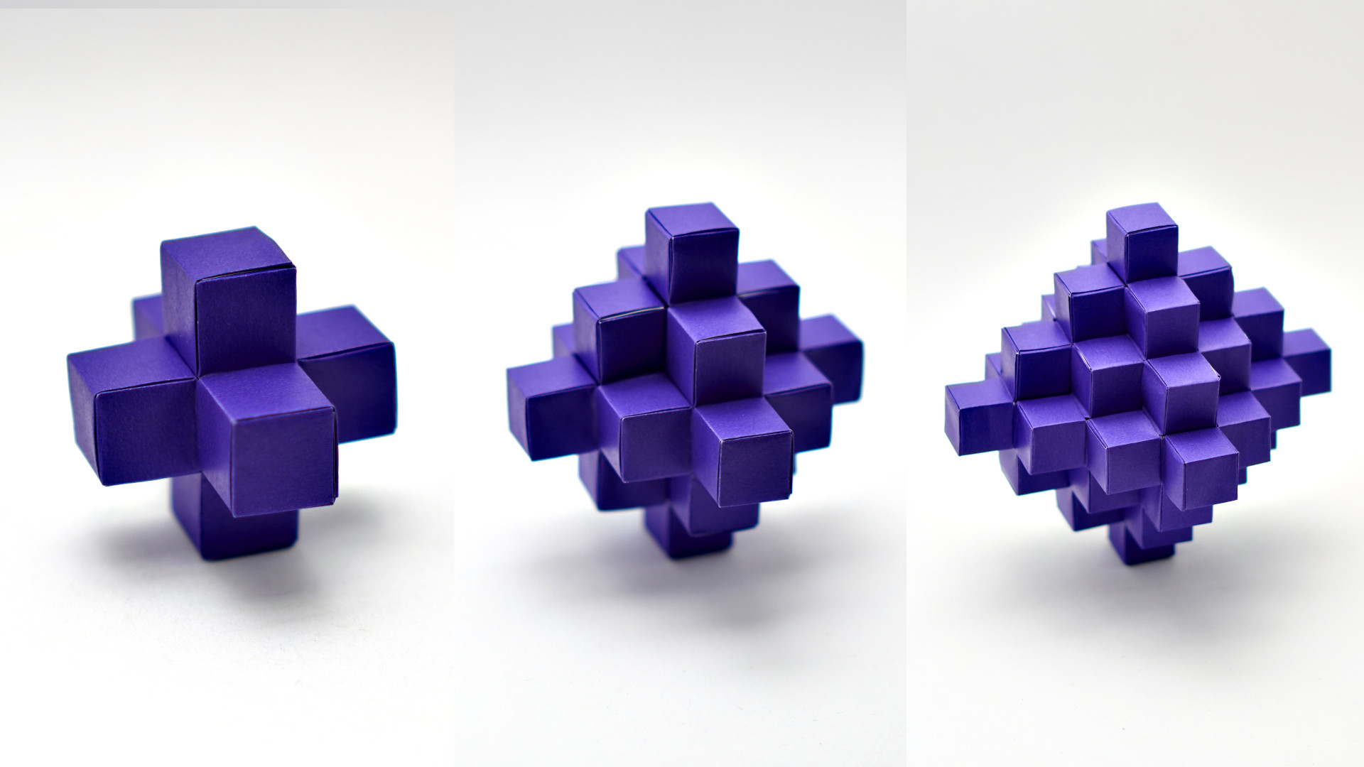 Pixelated Octahedron by Jo Nakashima