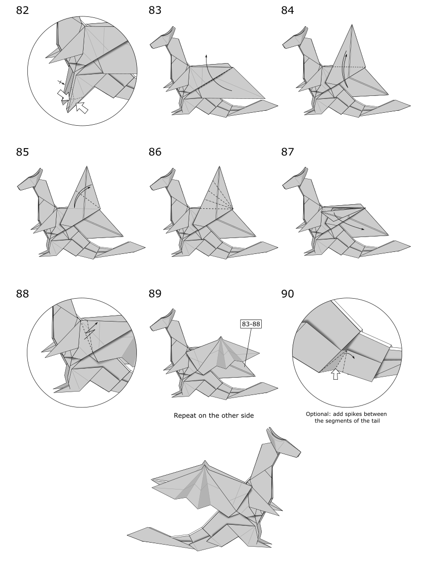 Origami Divine Dragon Instructions