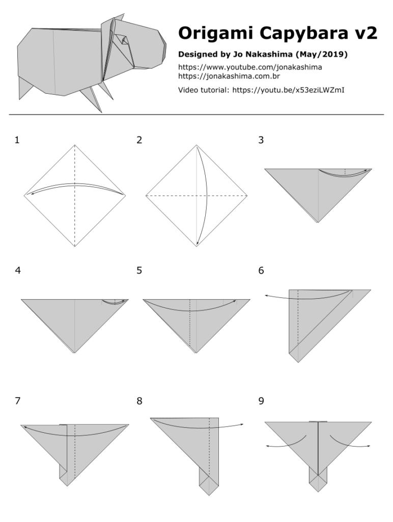 Origami Capybara - page 1