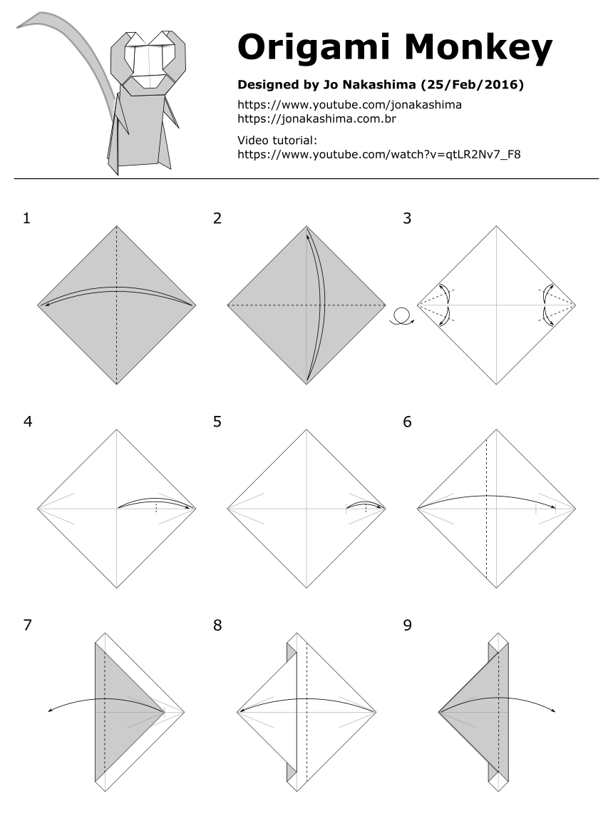 Origami Monkey - Jo Nakashima