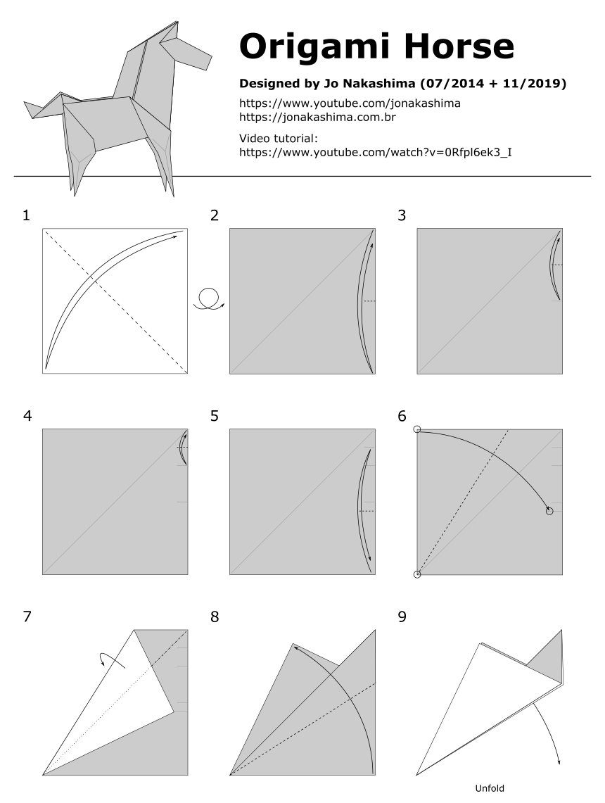 Origami Horse Jo Nakashima