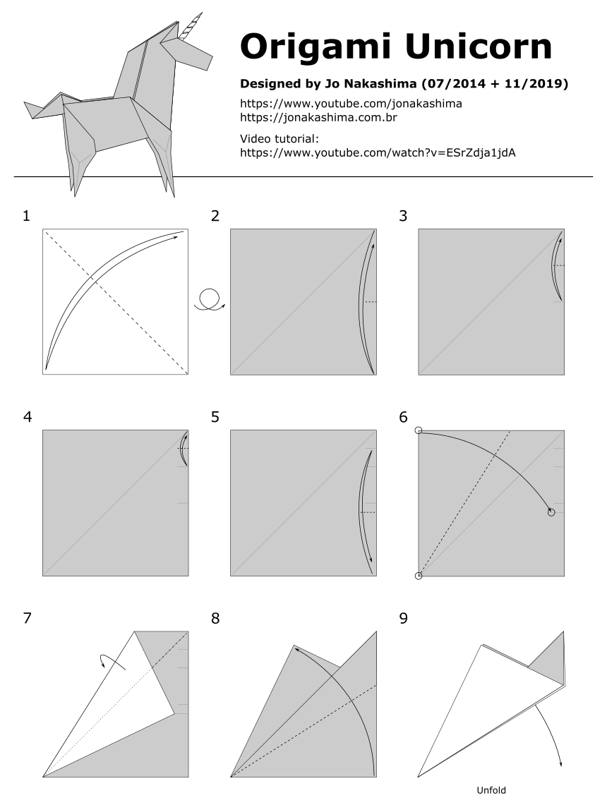 Origami Unicorn - page 1