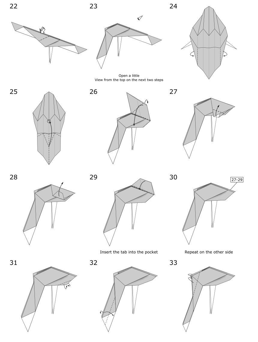 Origami Flamingo by Jo Nakashima - page 3/4