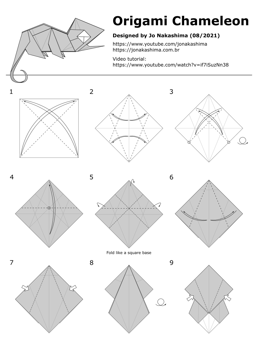Origami Chameleon by Jo Nakashima - Page 1/5