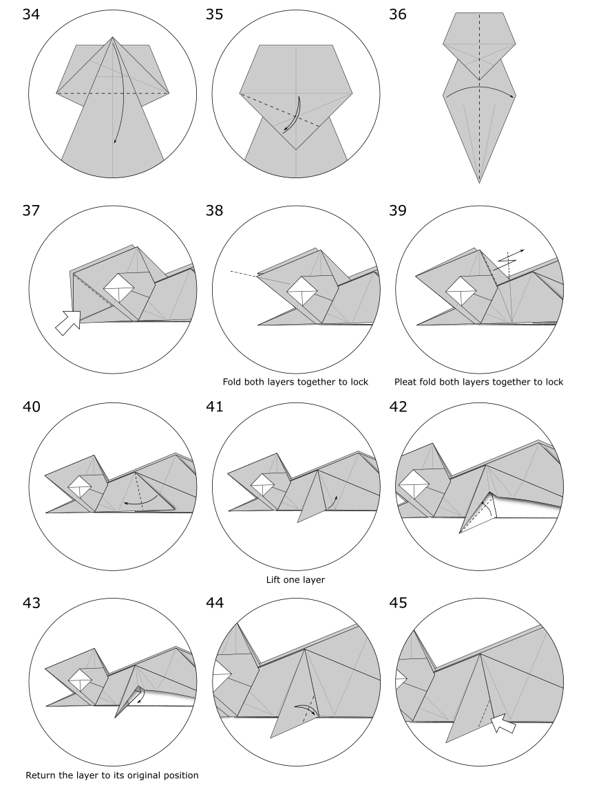 Origami Chameleon by Jo Nakashima - Page 4/5