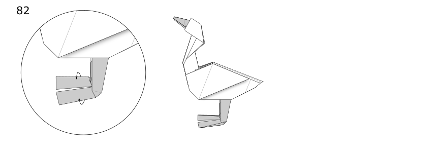 Origami Goose diagrams - page 8