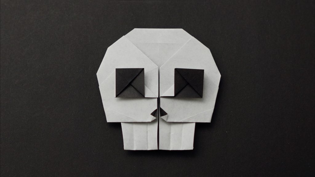 Origami Skull Emoji by Jo Nakashima