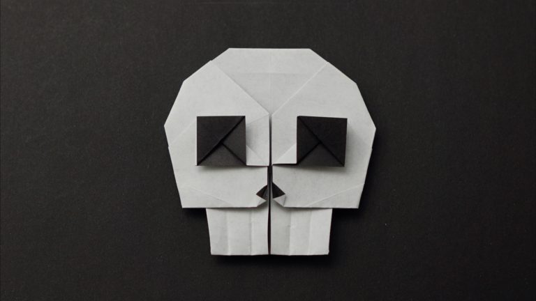 Origami Skull Emoji