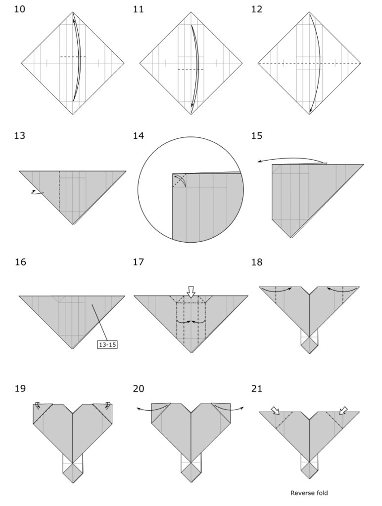 Easy Origami Heart by Jo Nakashima - Diagrams page 2