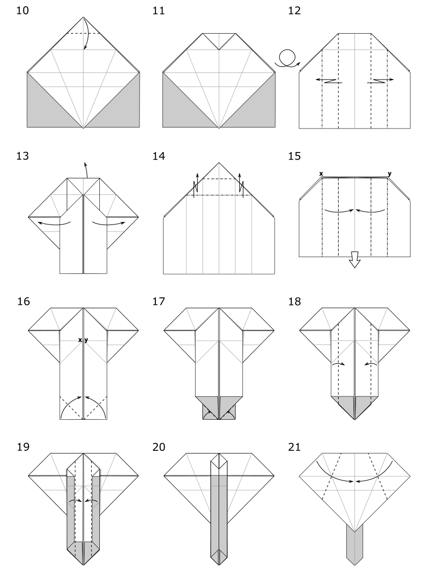 Origami Skull Bookmark - page 2