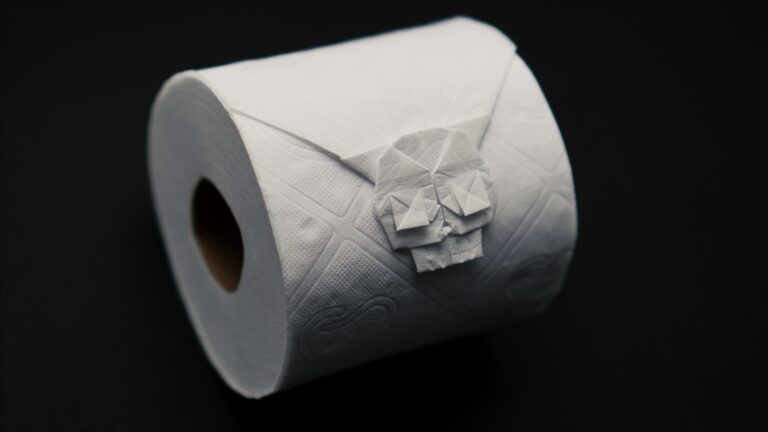 Toilet Paper Skull