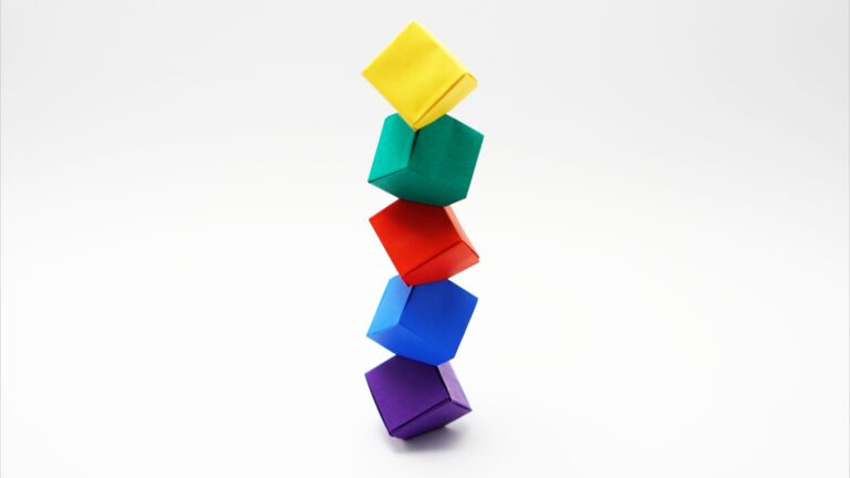 Origami Cube Tower