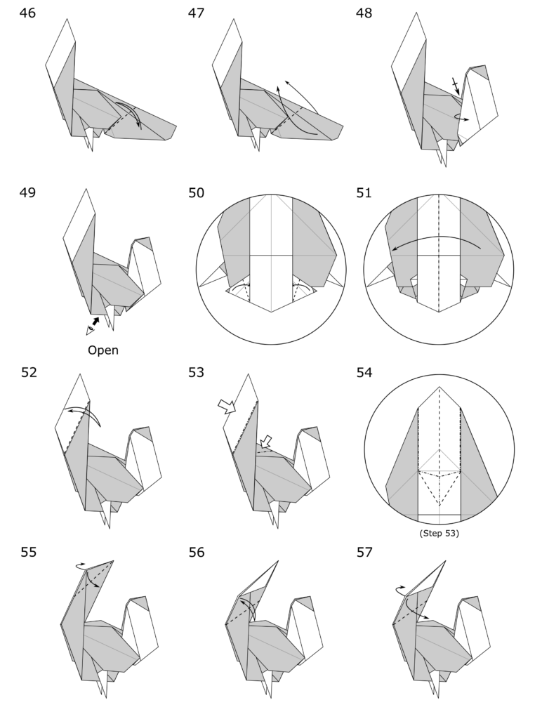 Origami Turkey diagrams page 5